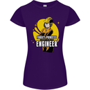 Funny Female Engineer Forget Princess Womens Petite Cut T-Shirt Purple