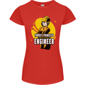 Funny Female Engineer Forget Princess Womens Petite Cut T-Shirt Red