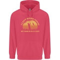 Funny Fishing Arm is In a Cast Fisherman Childrens Kids Hoodie Heliconia