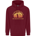Funny Fishing Arm is In a Cast Fisherman Childrens Kids Hoodie Maroon