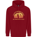 Funny Fishing Arm is In a Cast Fisherman Childrens Kids Hoodie Red