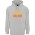 Funny Fishing Arm is In a Cast Fisherman Childrens Kids Hoodie Sports Grey