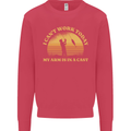Funny Fishing Arm is In a Cast Fisherman Kids Sweatshirt Jumper Heliconia
