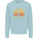 Funny Fishing Arm is In a Cast Fisherman Kids Sweatshirt Jumper Light Blue