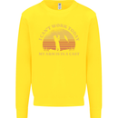 Funny Fishing Arm is In a Cast Fisherman Kids Sweatshirt Jumper Yellow
