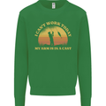 Funny Fishing Arm is In a Cast Fisherman Mens Sweatshirt Jumper Irish Green