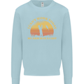Funny Fishing Arm is In a Cast Fisherman Mens Sweatshirt Jumper Light Blue