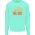 Funny Fishing Arm is In a Cast Fisherman Mens Sweatshirt Jumper Peppermint