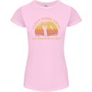 Funny Fishing Arm is In a Cast Fisherman Womens Petite Cut T-Shirt Light Pink