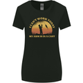 Funny Fishing Arm is In a Cast Fisherman Womens Wider Cut T-Shirt Black