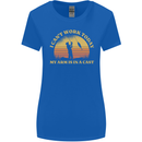 Funny Fishing Arm is In a Cast Fisherman Womens Wider Cut T-Shirt Royal Blue