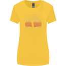 Funny Fishing Arm is In a Cast Fisherman Womens Wider Cut T-Shirt Yellow