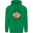 Funny Fishing Bet Your Bass Im Going Fisherman Childrens Kids Hoodie Irish Green