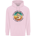 Funny Fishing Bet Your Bass Im Going Fisherman Childrens Kids Hoodie Light Pink