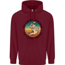 Funny Fishing Bet Your Bass Im Going Fisherman Childrens Kids Hoodie Maroon