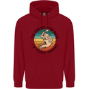 Funny Fishing Bet Your Bass Im Going Fisherman Childrens Kids Hoodie Red