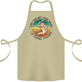 Funny Fishing Bet Your Bass Im Going Fisherman Cotton Apron 100% Organic Khaki