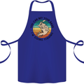Funny Fishing Bet Your Bass Im Going Fisherman Cotton Apron 100% Organic Royal Blue