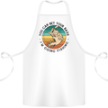 Funny Fishing Bet Your Bass Im Going Fisherman Cotton Apron 100% Organic White