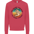 Funny Fishing Bet Your Bass Im Going Fisherman Kids Sweatshirt Jumper Heliconia