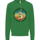 Funny Fishing Bet Your Bass Im Going Fisherman Kids Sweatshirt Jumper Irish Green