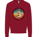 Funny Fishing Bet Your Bass Im Going Fisherman Kids Sweatshirt Jumper Red