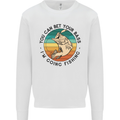 Funny Fishing Bet Your Bass Im Going Fisherman Kids Sweatshirt Jumper White