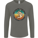 Funny Fishing Bet Your Bass Im Going Fisherman Mens Long Sleeve T-Shirt Charcoal