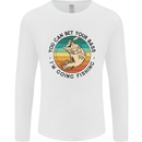 Funny Fishing Bet Your Bass Im Going Fisherman Mens Long Sleeve T-Shirt White
