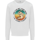 Funny Fishing Bet Your Bass Im Going Fisherman Mens Sweatshirt Jumper White