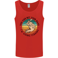 Funny Fishing Bet Your Bass Im Going Fisherman Mens Vest Tank Top Red