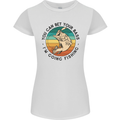 Funny Fishing Bet Your Bass Im Going Fisherman Womens Petite Cut T-Shirt White