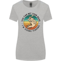 Funny Fishing Bet Your Bass Im Going Fisherman Womens Wider Cut T-Shirt Sports Grey