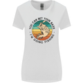 Funny Fishing Bet Your Bass Im Going Fisherman Womens Wider Cut T-Shirt White