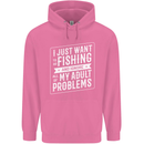 Funny Fishing Ignore All of My Adult Problems Mens 80% Cotton Hoodie Azelea