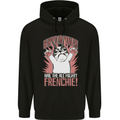 Funny French Bulldog Dog Frenchie Childrens Kids Hoodie Black