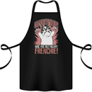 Funny French Bulldog Dog Frenchie Cotton Apron 100% Organic Black