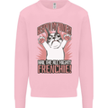 Funny French Bulldog Dog Frenchie Kids Sweatshirt Jumper Light Pink