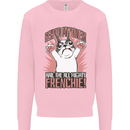 Funny French Bulldog Dog Frenchie Kids Sweatshirt Jumper Light Pink