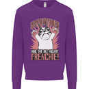 Funny French Bulldog Dog Frenchie Kids Sweatshirt Jumper Purple
