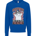 Funny French Bulldog Dog Frenchie Kids Sweatshirt Jumper Royal Blue