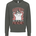 Funny French Bulldog Dog Frenchie Kids Sweatshirt Jumper Storm Grey