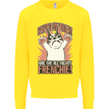 Funny French Bulldog Dog Frenchie Kids Sweatshirt Jumper Yellow