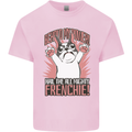 Funny French Bulldog Dog Frenchie Kids T-Shirt Childrens Light Pink