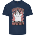 Funny French Bulldog Dog Frenchie Kids T-Shirt Childrens Navy Blue