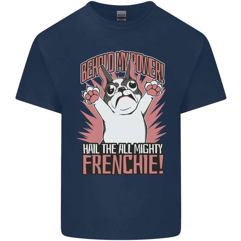 Funny French Bulldog Dog Frenchie Kids T-Shirt Childrens Navy Blue