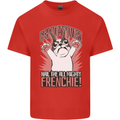 Funny French Bulldog Dog Frenchie Kids T-Shirt Childrens Red