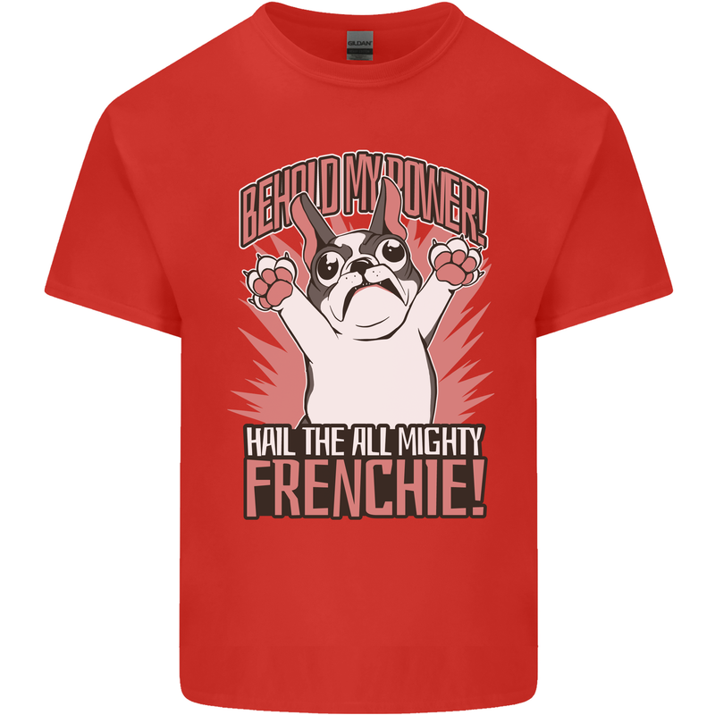 Funny French Bulldog Dog Frenchie Kids T-Shirt Childrens Red
