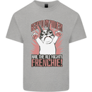 Funny French Bulldog Dog Frenchie Kids T-Shirt Childrens Sports Grey