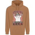 Funny French Bulldog Dog Frenchie Mens 80% Cotton Hoodie Caramel Latte